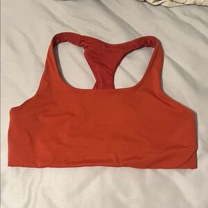 lululemon athletica Orange Racerback Sports Bra